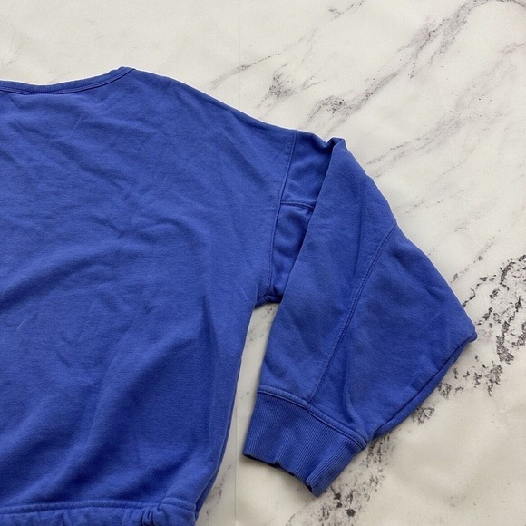 Champion Womens Cropped Pullover Sweatshirt Size M Periwinkle Purple Lounge - Picture 10 of 12
